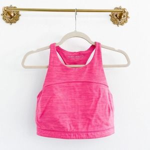 Outdoor Voices Move Free Pink Racerback Crop Bra